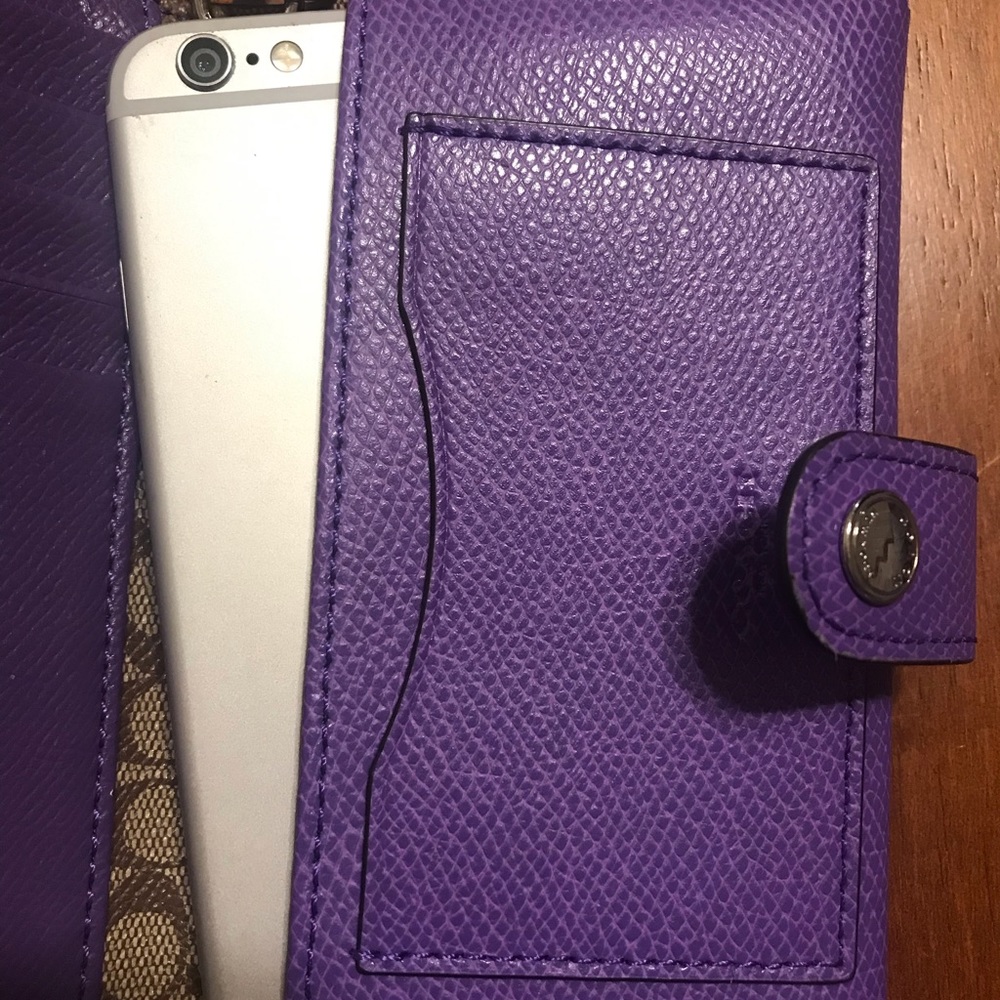 Purple Coach Wristlet
